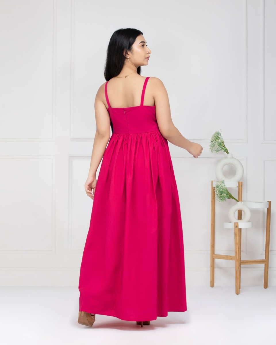 Rose Charm Maxi Dress For Women