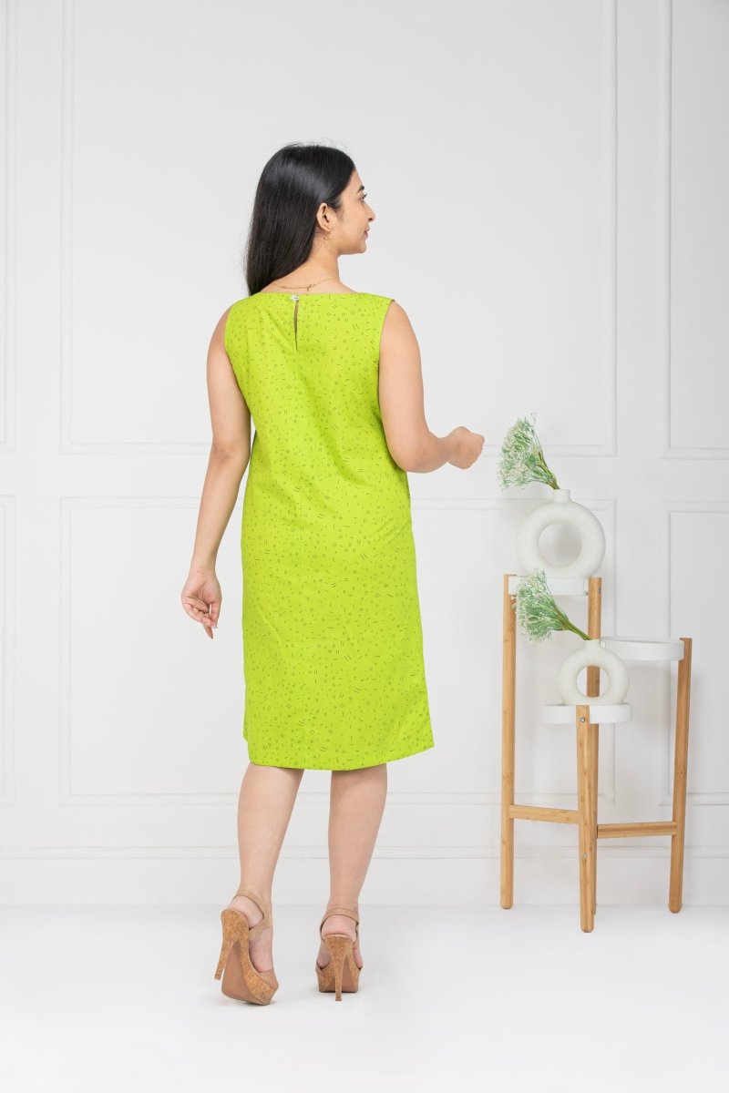 Women Green Aura Short Dress