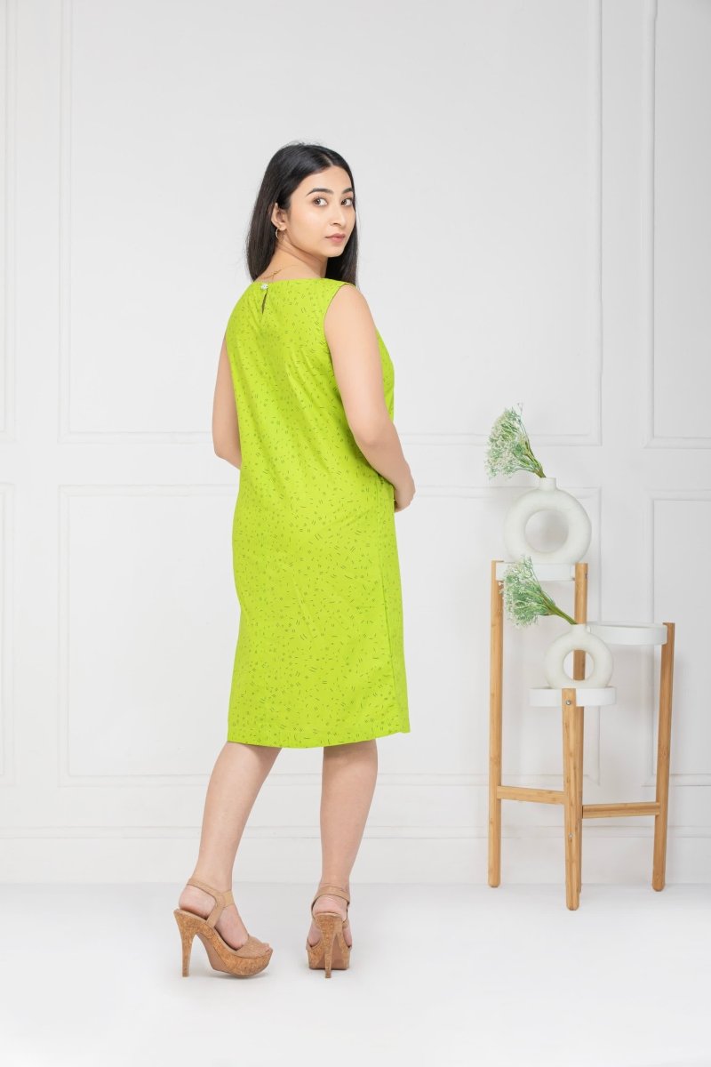 Women Green Aura Short Dress