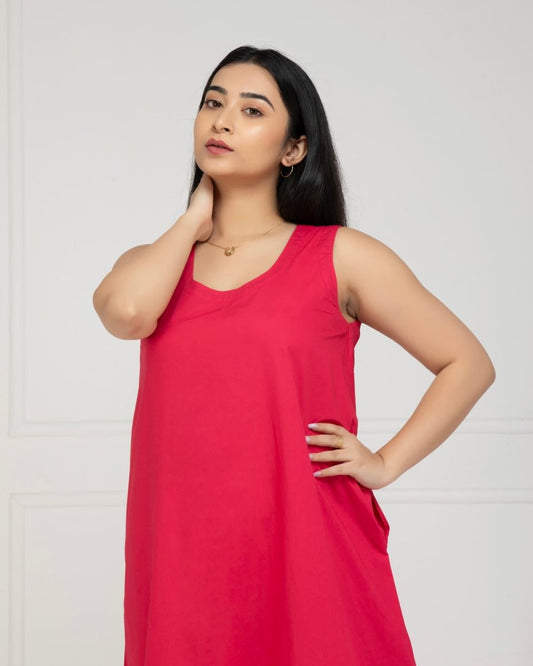Pink Bloom Maxi Dress For Women