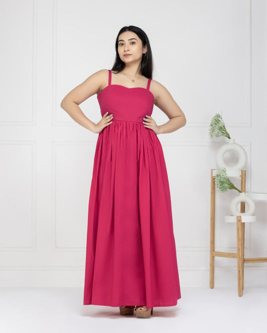 Rose Charm Maxi Dress For Women