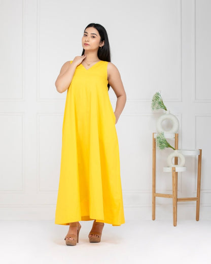 Women Sundrop Cotton Maxi Dress
