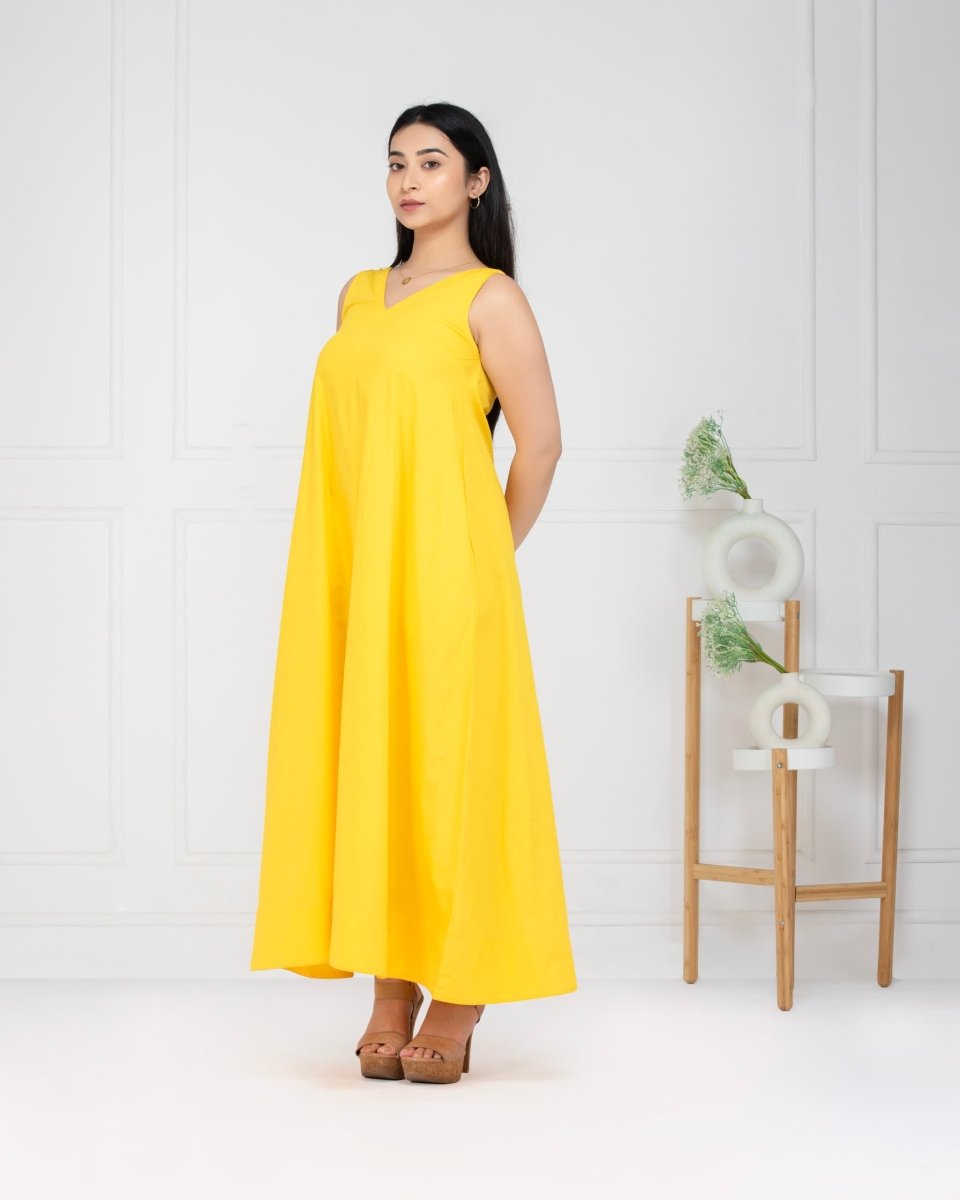 Women Sundrop Cotton Maxi Dress